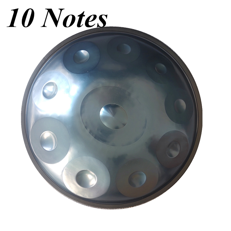 HIUHIU 10 Notes Handmade Handpan Drums Antique F Major D Minor Hand Drum Music Hand pan Drums Bag Stand Percussion Musical Instruments